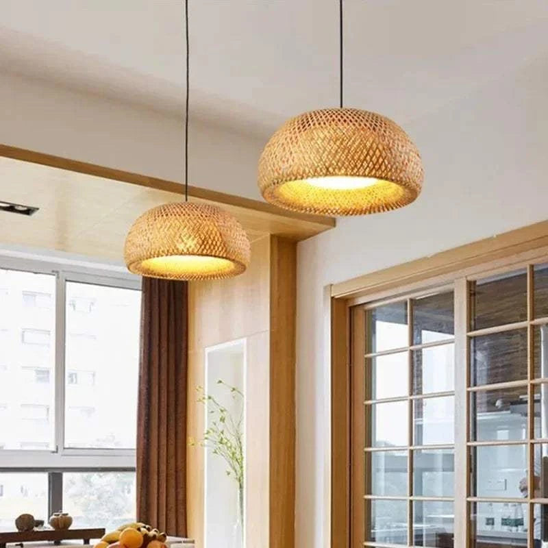 Large Bamboo Pendant Light by DropShop