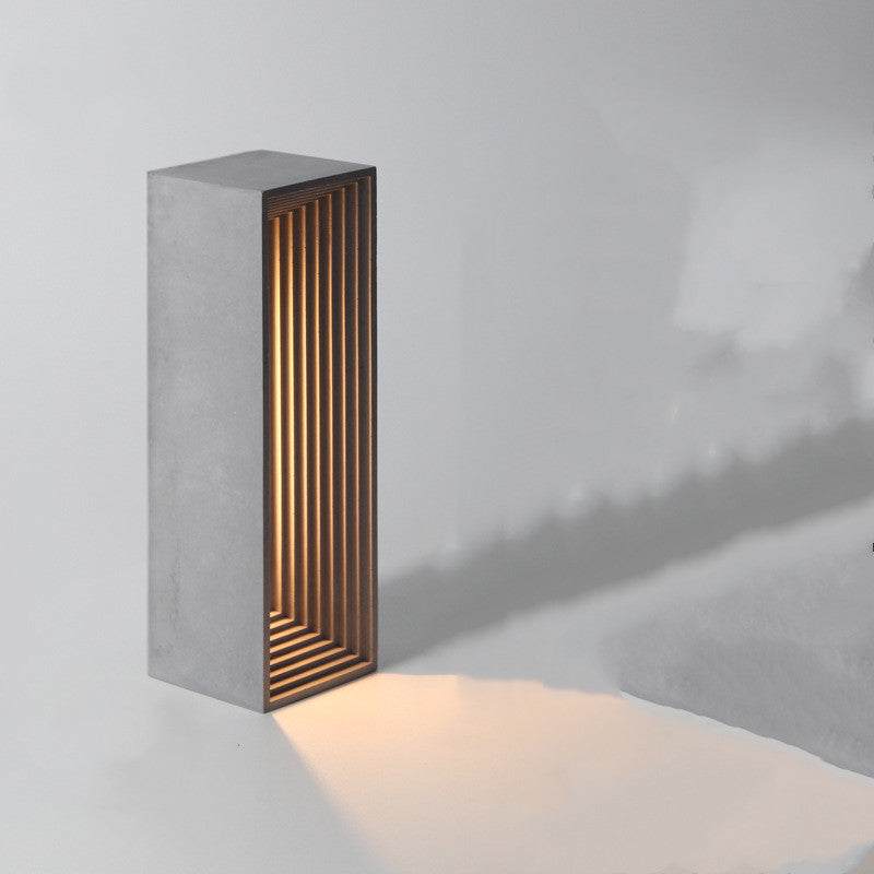 Concrete LED Table Lamp by FLIPSTYLEZLLC