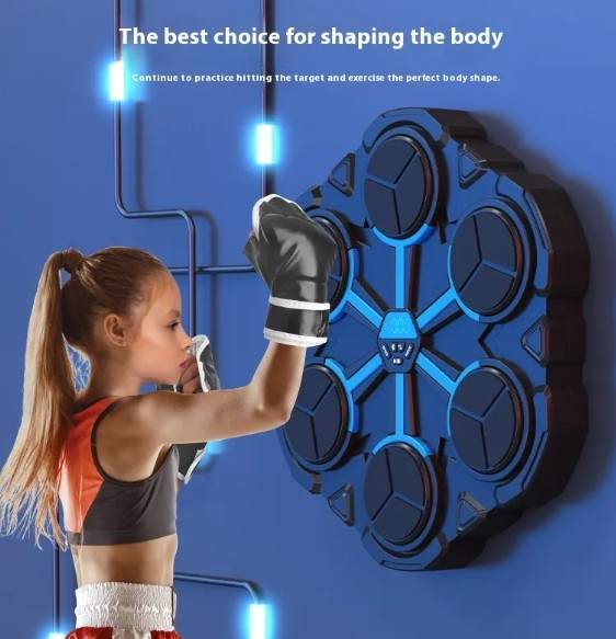 Boxing Target Machine LED Punch Training Wall Pad by DropShop