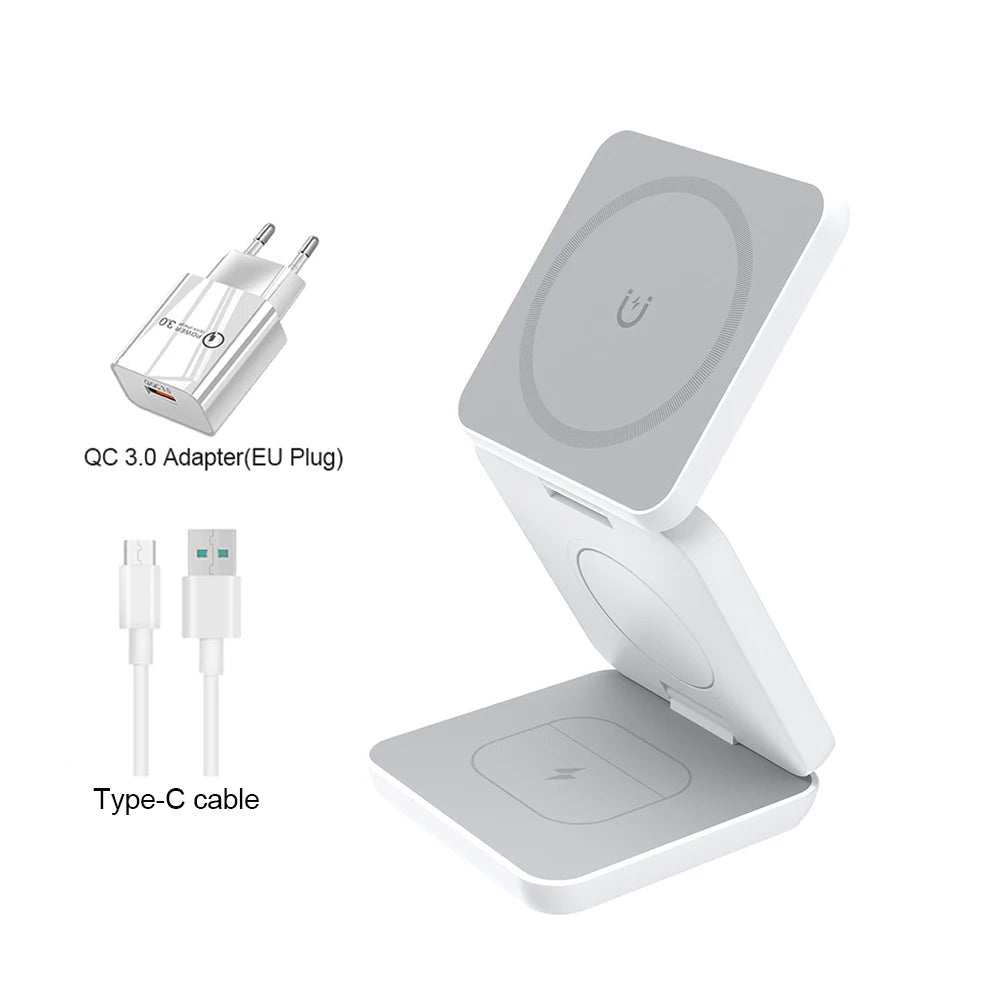 Magnetic Foldable 3-in-1 Charger by FLIPSTYLEZLLC