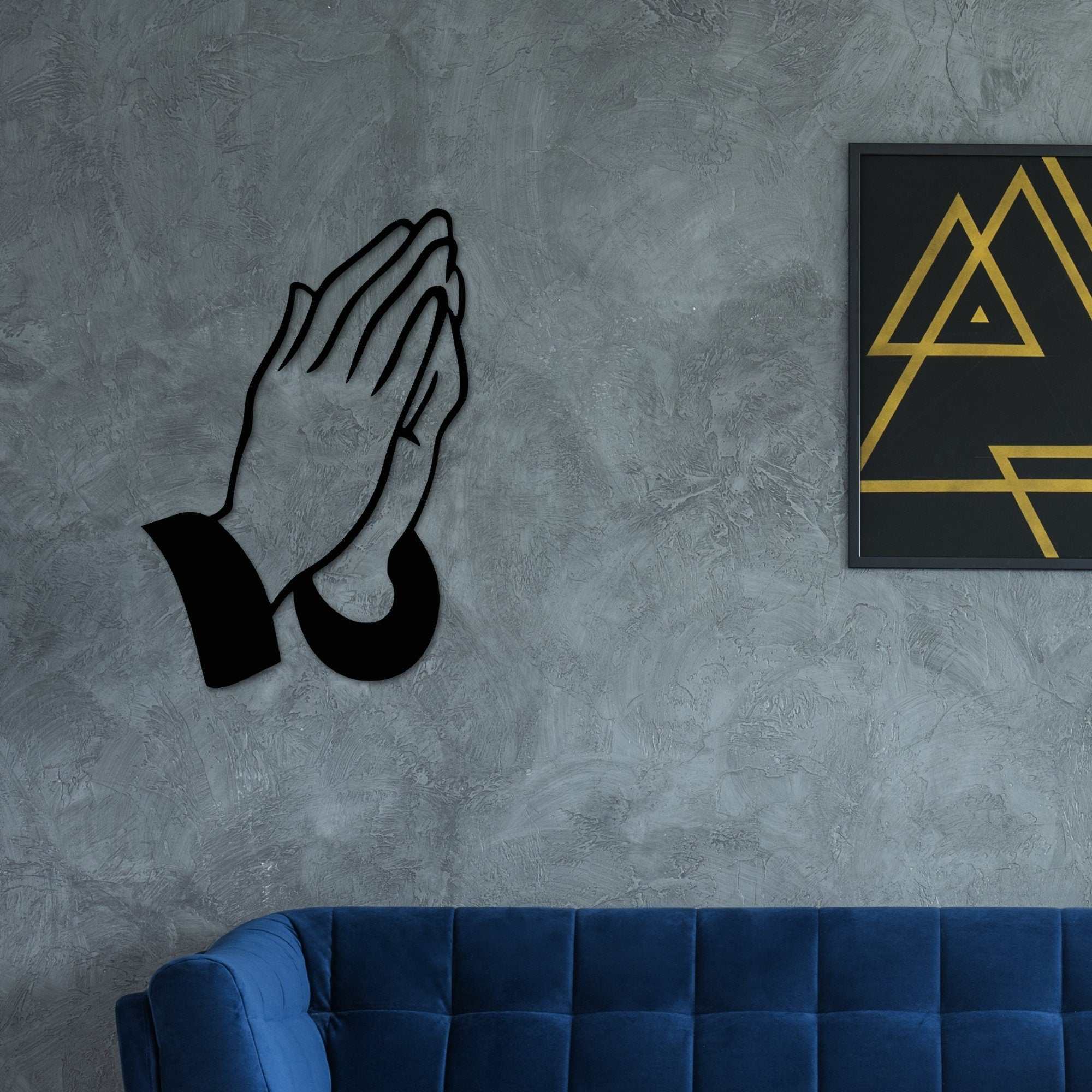 Steel Praying Hands Wall Art by Custom Decor Direct