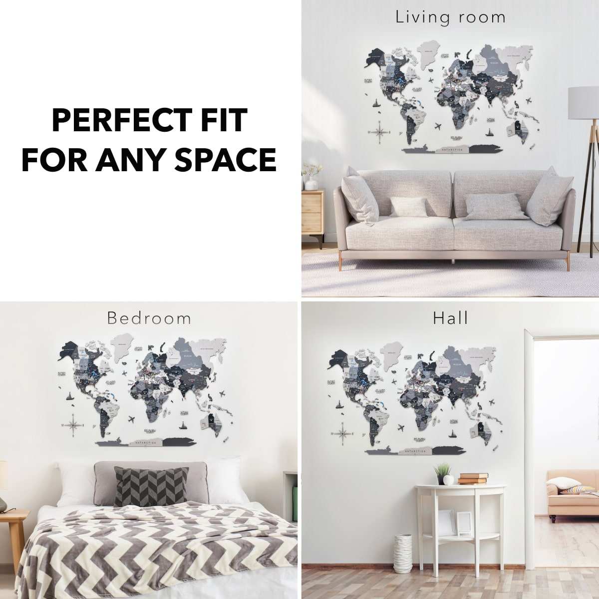 Nordik Wooden World Map by Enjoy The Wood